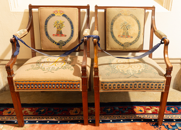 Pair of Library Armchairs