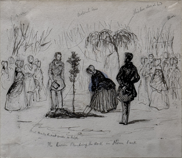 Queen Victoria Planting an Oak Tree
