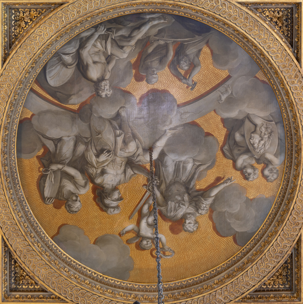 Ceiling Painting by William Kent, featuring Viscount Cobham